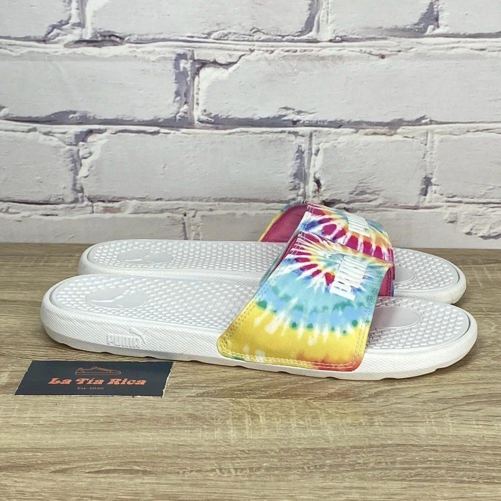 Puma Tie Dye Slide Sandals - Picture 1 of 8
